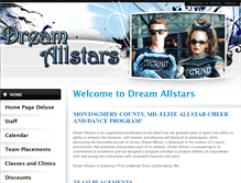 Tablet Screenshot of dreamallstars.com